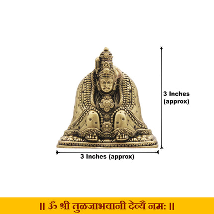 Tulja Bhavani Sacred Tuljapur Bhavani Murti for Puja Room  Decorative Shakti Goddess Statue