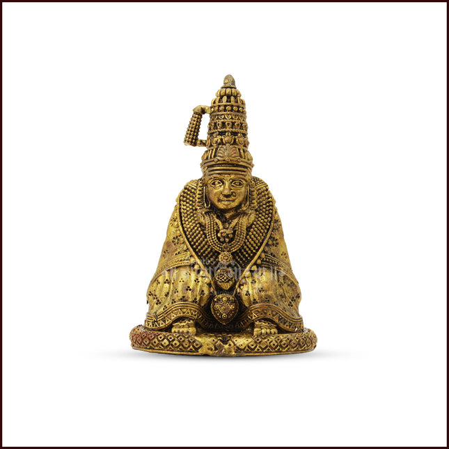 Maa Tulja Bhavani Idol | Sacred Tuljapur Bhavani Murti for Puja Room | Decorative Shakti Goddess Statue (2 Inch )