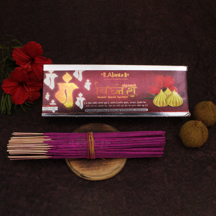 Vighnesh (विघ्नेश )Flora Special Ganapti Incense  Premium Masala Agarbatti - Divine Floral Fragrance for Ganesh Pooja & Meditation