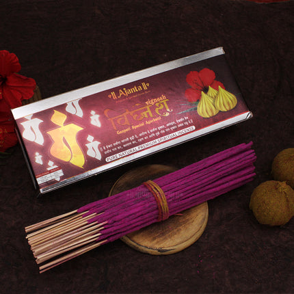 Vighnesh (विघ्नेश )Flora Special Ganapti Incense  Premium Masala Agarbatti - Divine Floral Fragrance for Ganesh Pooja & Meditation