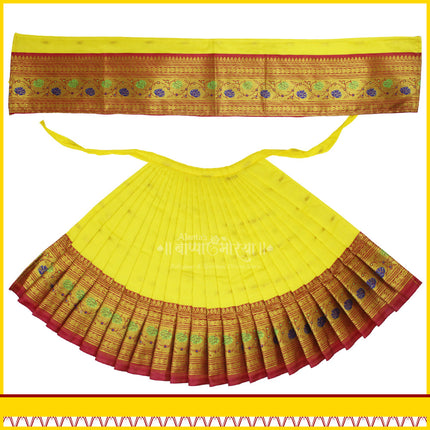 Maharani Devi Dress Poshak for Idol | Traditional Goddess Dress for Lakshmi Durga Ambabai Perfect for Navratri, Margashirsha, Varalaxmi Traditional Dress for Mata Rani Idol (12 Inch Poshak)