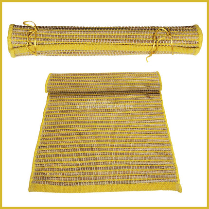 Namsmaran Japa Mat Natural Kusha Grass Mat for Meditation & Yoga | Handwoven Kush Asana from Sacred Dharba Grass